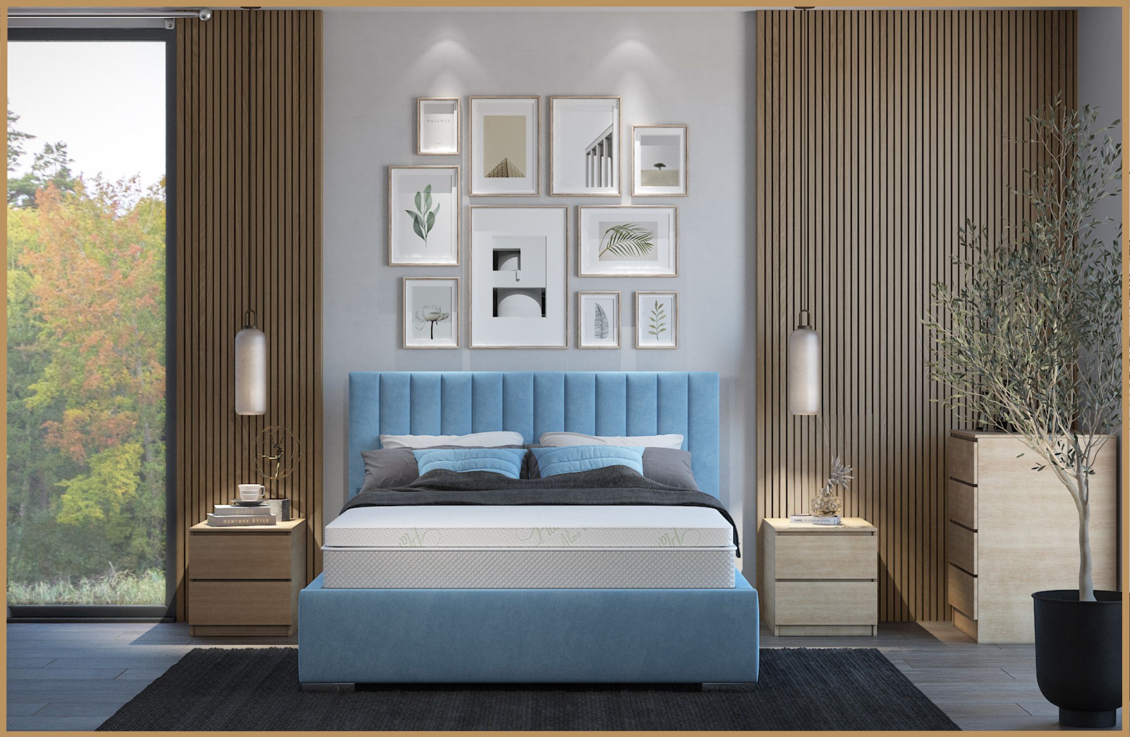 Łóżko-z-zagłówkiem-czy-dekoracyjna-ściana-za-łóżkiem